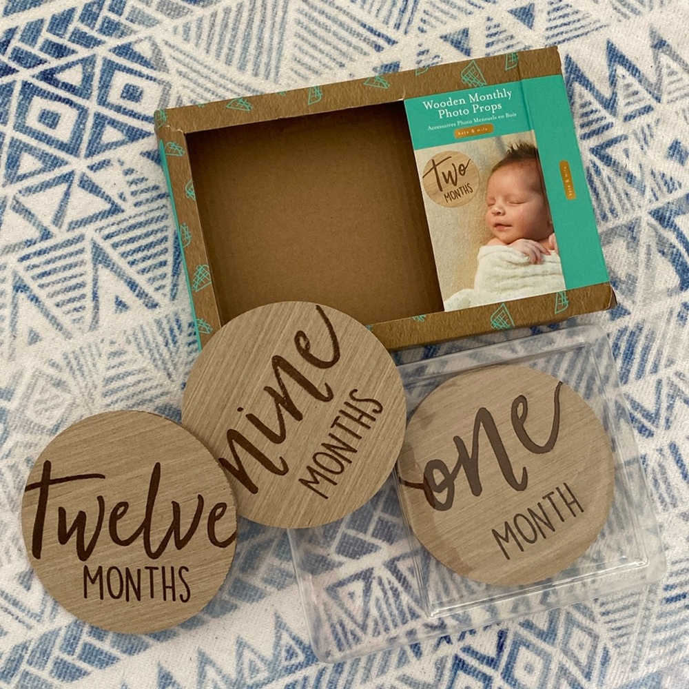 Wooden Monthly Photo Props